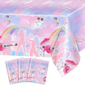 Avezano 3 pcs Music Birthday Tablecloths Popular Music Birthday Tablecover Pastel Bday Party Decorations Singer Fans Plastic Rectangle Tablecloth 108x54 inch