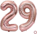 Juland Rose Gold Number Balloons Large Foil Mylar Balloons 40 Inch Giant Jumbo Number Balloons for Birthday Party Decorations 29