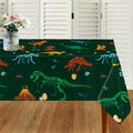 3 Pack Dinosaur Plastic Party Tablecloth, Dinosaur Birthday Decorations, Dinosaur Birthday Table Cover for Kids Boy Dinosaur Party Decorations, 54 x 108 Inch
