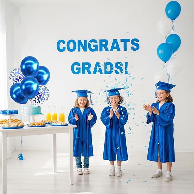 TONIFUL 4 Set Blue Balloon Stand Centerpieces for Table,Balloon Table Stand Kit,Blue Balloon Decorations for Birthday,Fathers Day,Baby Shower,Retirement,Class of 2026 Graduation Decorations