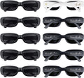 Bride Squad Bachelorette Party Favors 10 Pcs Team Bride Sunglasses Retro Rectangle Bridesmaid Gifts Sunglasses