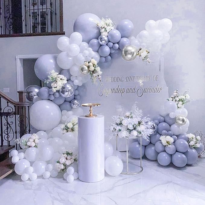 PartyWoo Dusty Purple Balloons 50pcs 12 Inch Lavender Lilac Boho Neutral Balloons for Graduation Baby Shower Bridal Shower Wedding Engagement Cat Tornado Theme Birthday Party Decorations Purple-F49