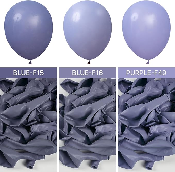 PartyWoo Dusty Purple Balloons 50pcs 12 Inch Lavender Lilac Boho Neutral Balloons for Graduation Baby Shower Bridal Shower Wedding Engagement Cat Tornado Theme Birthday Party Decorations Purple-F49