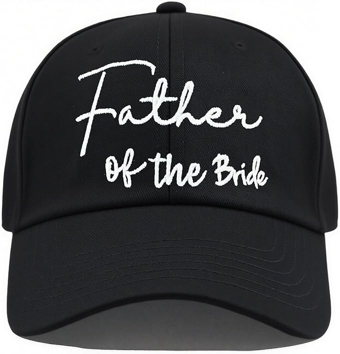 Adjustable Embroidered Hat for Bridal Shower Wedding Engagement Anniversary Honeymoon Newlyweds Couples Gifts