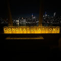 "Congratulations Decorations Light up Letters with Tea Lights Candles and Rose Petals Included - Luminary Paper Bags to be Used as Congratulations Banner and Congrats Banner for Your Loved One