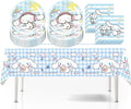 41 pcs Pink Cat Party Decoration Hello Cat Pink Kite Including 1pc Tablecover 20 pcs 7 inches Plates and 20 pcs 6.5 inches Napkins Cat Theme Birthday Party Decoration Favor Sets (41pcs blue)