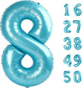 40 Inch Number 8 Balloon Jumbo Dark Blue Digit Foil Balloon for 18 28 38 80 Graduation Anniversary Party Supplies 88th Birthday Photo Booth Backdrop for Boys Girls