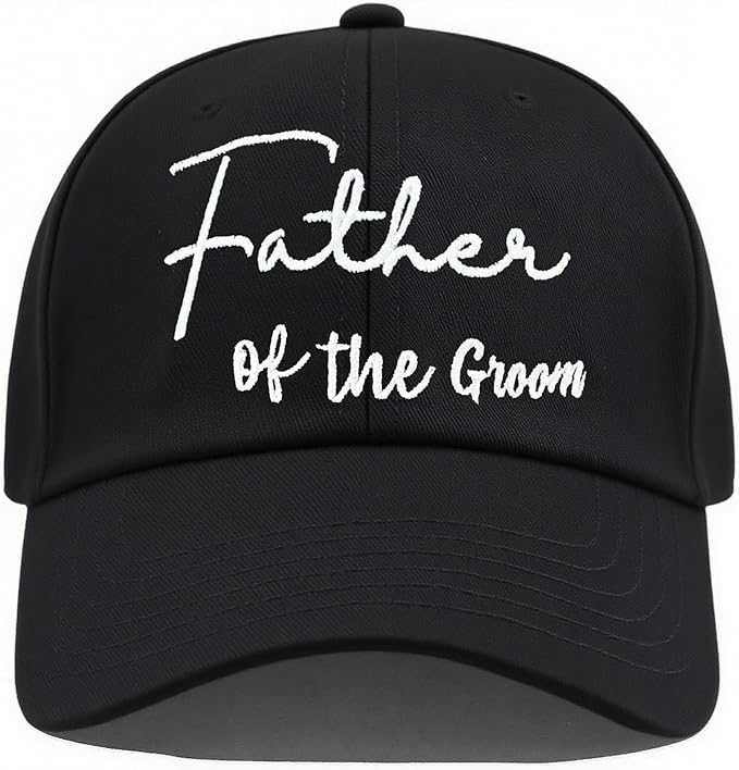 Adjustable Embroidered Hat for Bridal Shower Wedding Engagement Anniversary Honeymoon Newlyweds Couples Gifts