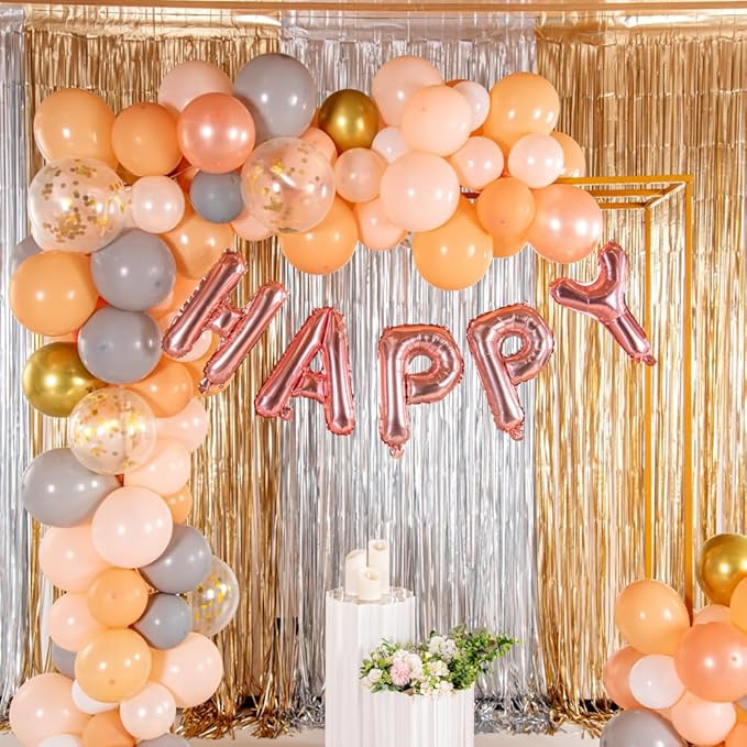 Restaurantware-Balloonify 16 Inch Letter Balloon, 1 Alphabet Party Balloon - Letter H, Self-Sealing, Rose Gold Foil Mylar Finish, Hanging Loop, Decoration For Birthday, Wedding, Or Graduation
