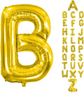 Letter Balloons 40Inch Large Giant big Foil Mylar Gold Balloons B for Birthday Party Decorations