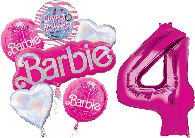 Anagram California Dreaming 4th Birthday Party Supplies Balloon Bouquet Decorations