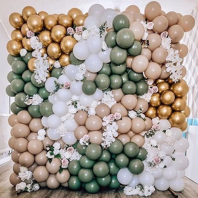 White Sand Balloons 60pcs 5inch Small Beige Balloon for Balloon Garland Arch 5'' Round Mini Neutral Cream Nude Latex Balloon for Birthday Party Decoration DIY Baby Shower Wedding Annversary