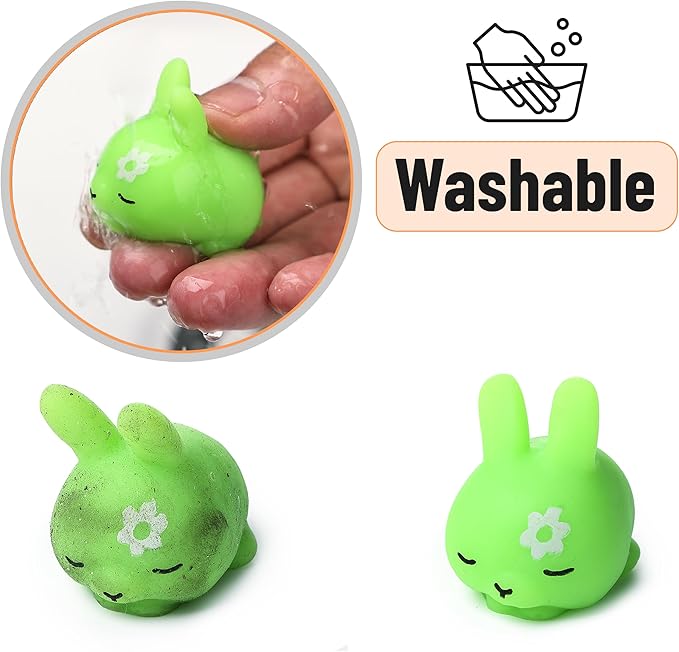 Mr. Pen- Easter Squishy Toys for Kids, 12 Pack, Washable Twistable Stretchy Squishies, Soft Stress Relief Sensory Toys for Squeezing, Easter Egg Fillers, Party Favors & Classroom Rewards