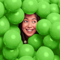 AFTERLOON® Biodegradable Mini Balloons 50 pcs Lime Green 5 Inch, Matte Color Thickened Extra Strong Latex Helium Float, Baby Shower Gender Reveal Garland Arch Wedding Birthday Party Decorations