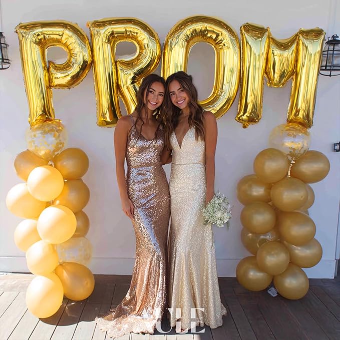 AULE 40 Inch Big Letter Balloon Gold Q Large Foil Helium Alphabet Balloons A-Z for Birthday Anniversary Graduation New Year Party Decoration Supplies
