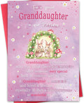 Granddaughter Birthday Card,Birthday Gift from Grandma Grandpa