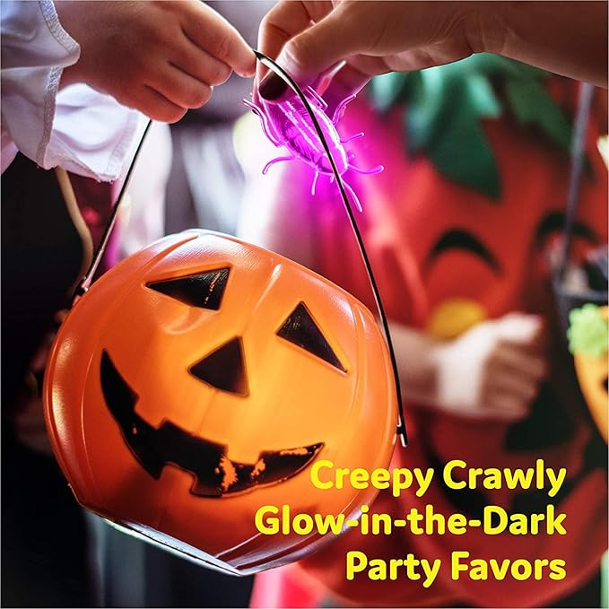 Glow Critters Easter Egg FIller & Basket Stuffer - Glow Sticks Party Favors - Glow in The Dark Party Supplies - 50 Count