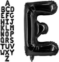 40 Inch Black Letter E Balloons, DIY Phrase Foil Alphabet Letter E Balloons DIY Word E Banner for Birthday Anniversary Celebration Graduation Party Supplies Decoration