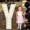4FT Marquee Light Up Letters Y, Big Marquee Letter for Baby Shower Birthday Engagement Wedding Marry Me Party Decor