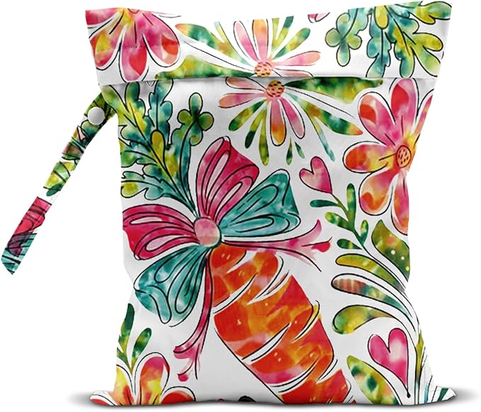 Beach Essentials, Wet Bag for Swimsuit Dirty Clothes Yoga Gym Diaper, Wet Dry Bag, Beach Vacation Essential for Travel Poor Bathing Summer Rustic Carrot Gifts