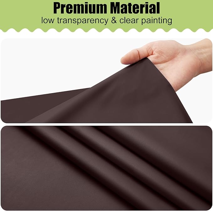 Smiry Disposable Table Cloth - 6 Pack, 54 x 108 Inch Waterproof Rectangle Tablecloths for Parties, Decorative Plastic Table Cover, Leakproof & Sturdy, Coffee