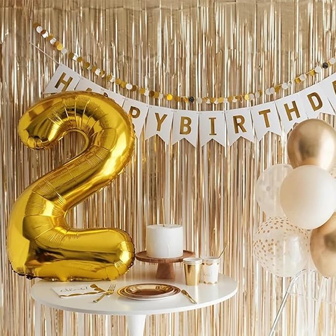 40 inch Gold Number Balloon Giant Foil Helium Balloons Gold Number 7 Balloon for 7th Birthday Party Anniversary Decorations Supplies
