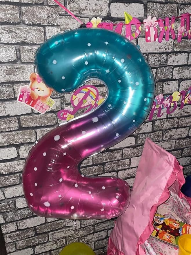 Starry Sky 5 Balloon, Number Balloons 40 Inch, 5th Birthday Balloon Decorations, Starry Sky Party Supplies, 5 Number Balloons, Number 5 Balloon