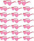 20 Pairs Heart Shaped Sunglasses for Women Colorful Glasses Fun Trendy Transparent Heart Sunglasses Party Favor