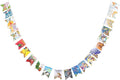 Book Garland – Vintage Book Pages String Decoration – 22 Pieces Perfect for Book Lovers, Kids Room Decor, Themed Parties, Comic Story Party Banner, Home, Library (Print Type, Single-Sided Printed)