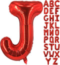 Lovoir 40 Inch Large Red Letter J Balloons Big Size Jumbo Mylar Foil Helium Balloon for Birthday Party Celebration Decorations Alphabet Red J