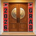 2026 Graduation Decorations,Congrats Grad Banner Backdrop for Class of 2026 Decorations- Red Graduation Party Decorations