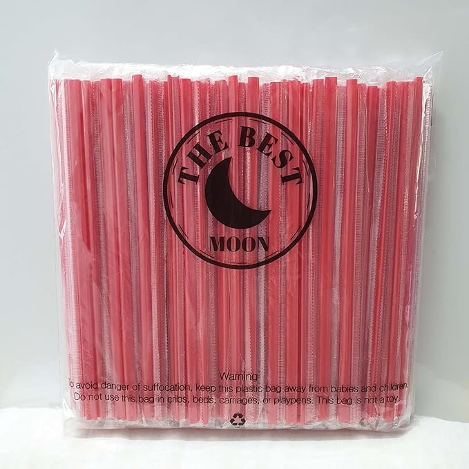 200pcs Heart Shaped Red Straws Disposable Drinking Cute Straw Individually Wrapped plastic red straw Valentines day Cocktail Party Birthday Party Bridal Shower Wedding supplies