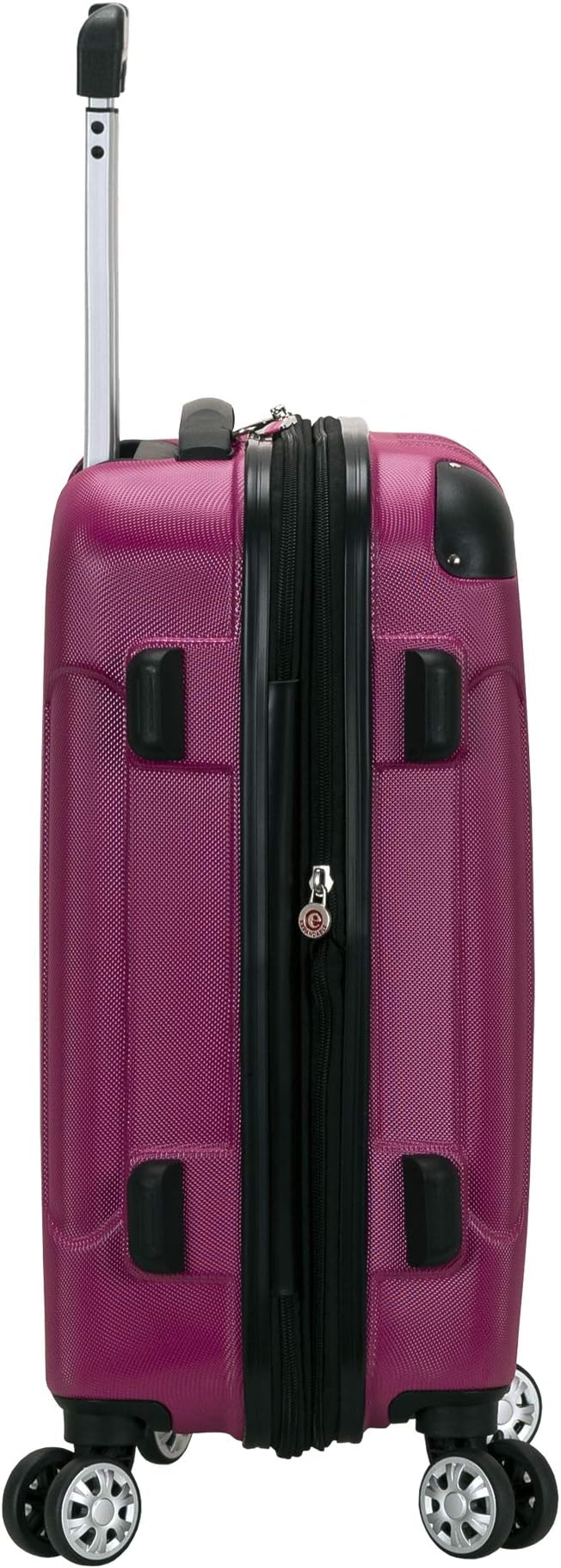 Rockland London Hardside 3 Piece Expandable Spinner Wheel Luggage Set, (20"/24"/28"), Magenta