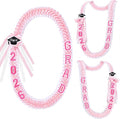 Hotop 2026 Graduation Leis Class of 2026 Grad Ribbon Money Lei Handmade Double Braided Necklace for Graduation Gifts Supplies
