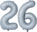 40 In Matte gray Number Balloons Helium Foil Mylar Balloon Birthday Party banquet Decoration 26
