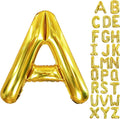 40 Inch Letter Foil Balloons Gold for Graduation, Birthday, Wedding Decorations Jumbo Photo Backdrops Big Alphabet A Balloon