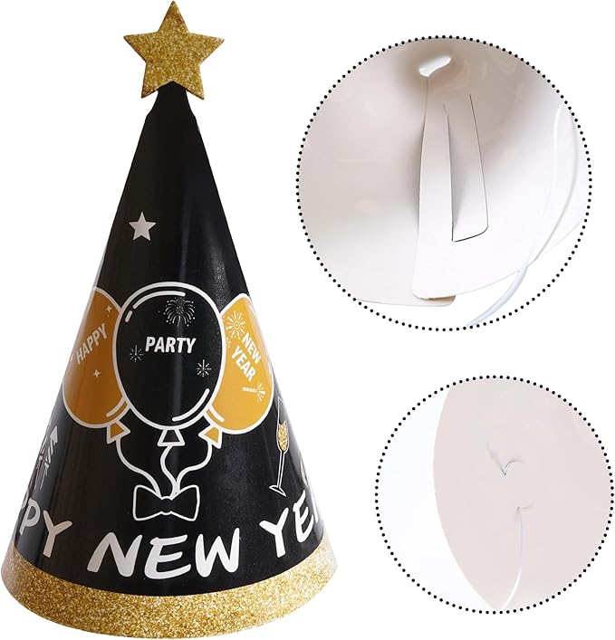 New Years Eve Party Supplies 2026 Party Decorations Happy New Year Eve Favors Include Hats Glasses Necklace and Blowers for 2026 Decors Photo Props