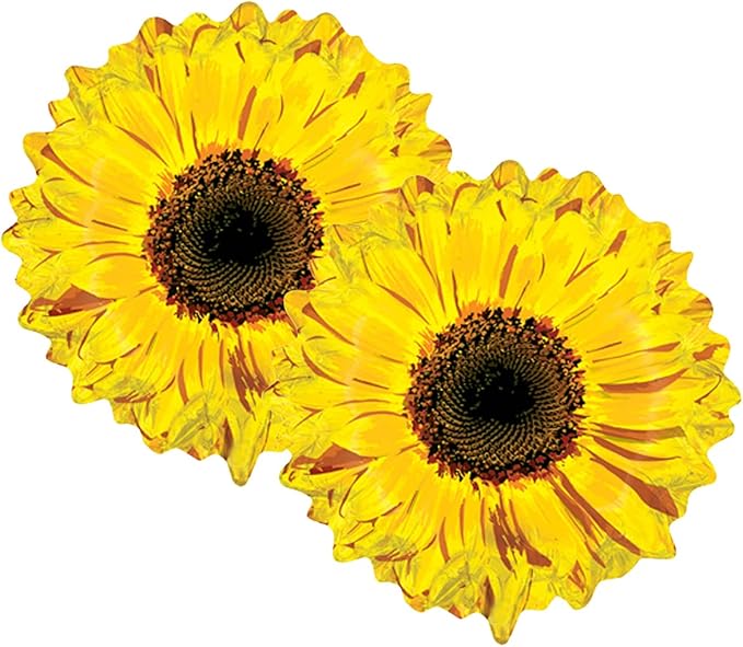 Set of 2 Yellow Sunflower 24" Foil Party Balloon