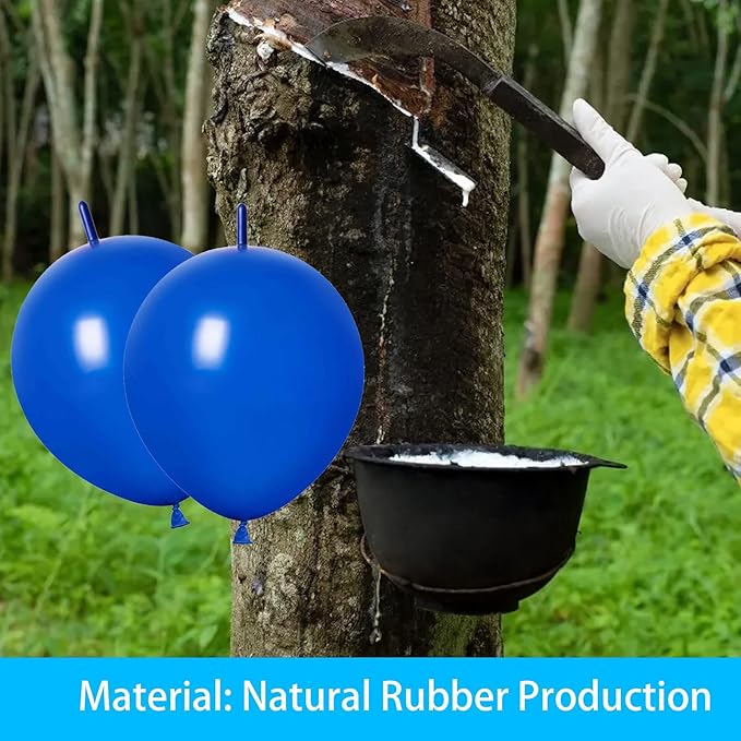 Link Balloons Blue 6 Inch 12 Inch Latex Quick Linkale Balloon 160 Pcs for Birthday, Halloween, Christmas, Party Festival Decorations