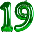 40Inch Balloon Number, Dark Green Number 19 Balloons Birthday Decoration for Men & Women, Foil Dark Green Party Decorations for Birthday Wedding Engagement Memroial Day's