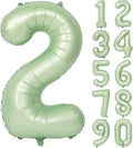 40" Olive green Number Balloons Helium Foil Mylar Balloon Birthday Party banquet Decoration Digital 2