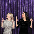 Juya Delight 6ft x 8ft Purple Sequin Photography Backdrop Curtain for Party Banquet Festival Wedding Anniversary Exhibition