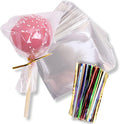 200 Pack Clear Cellophane Bags for Favors - Transparent Goodie Bags for Birthday Party, 3x4 Inch Clear Bags with 5-Inch Twist Ties - Candy, Treat, Cookie Bags for Gift Giving