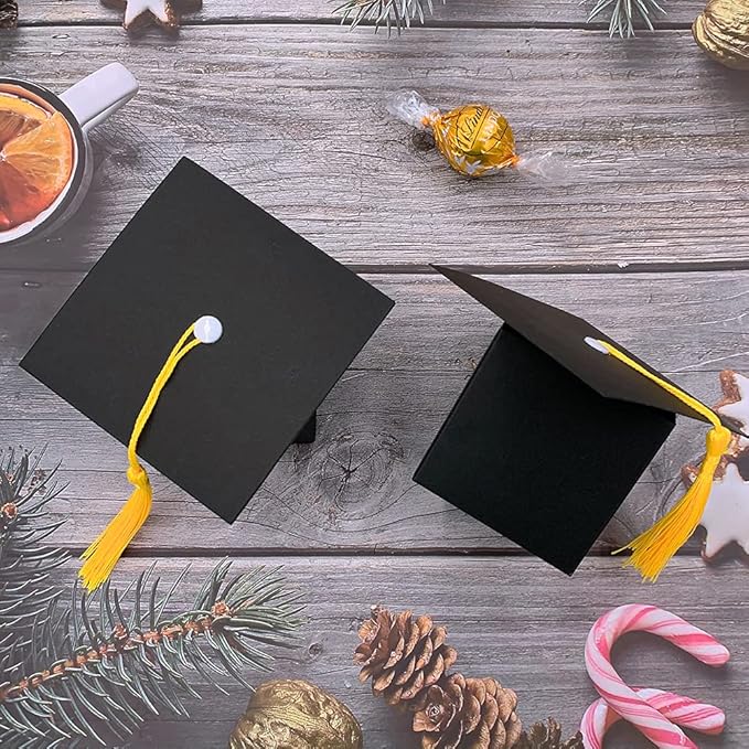 Suponey 30 Pcs Graduation Gift Boxes Candy Boxes for Graduation Keepsake Party Decorations