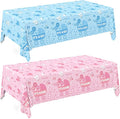 Gatherfun Baby Gender Reveal Party Supplies: 2-Pack Gender Reveal Decorations,Disposable Plastic Tablecloth, Ideal Table Cover for Boy or Girl, Baby Shower Party Decorations