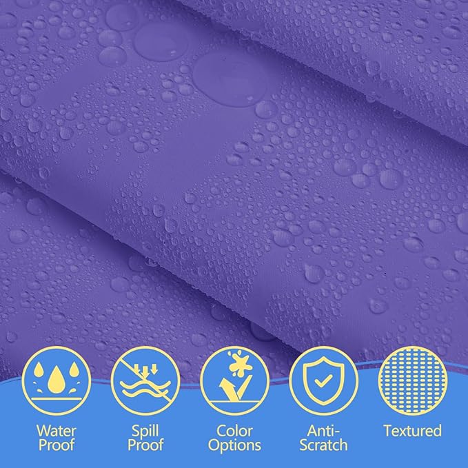 8-Count Purple Disposable Plastic Tablecloths Rectangle 54x108 Inch - Extra Long Waterproof Banquet Table Covers for Parties & Catering