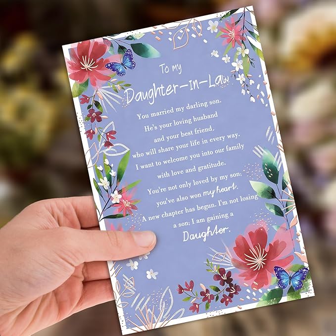 Daughter In Law Birthday Card, Happy Birthday Card Gifts for Daughter-in-Law