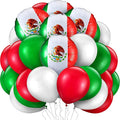 Hungdao 100 Pcs Mexican Independence Day Party Balloons 70 Pcs Red Green White Latex Balloons 30 Pcs Mexico Flag Foil Balloons for Viva Mexico Dia De La Independencia Fiesta Birthday Party Supplies