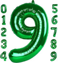 40 Inch Dark Green Numbers 9 Balloon, Balloons Decorations for 9 19 90 Birthday Party, Engagement, Wedding, Graduations, Photo Shoot Supplies