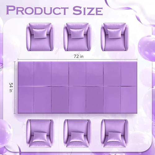 1 Piece Light Purple Foil Tablecloth 54*72inch Plastic Birthday Party Table Cloths Disposable Waterproof Table Cover for Halloween Bridal Shower Wedding Anniversary Baby Shower Elegant Party Supplies